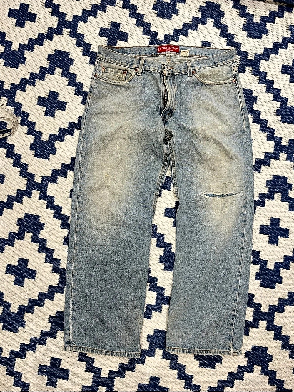 Vintage Levis Low Rise Straight 529 Denim Jeans Made in USA 36x30